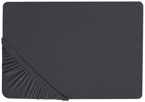 Lençol-capa em algodão preto 90 x 200 cm HOFUF Beliani