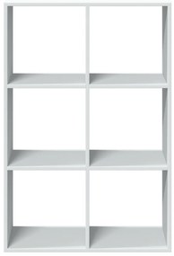 Estante divisória 69,5x29x103,5 cm derivados de madeira branco