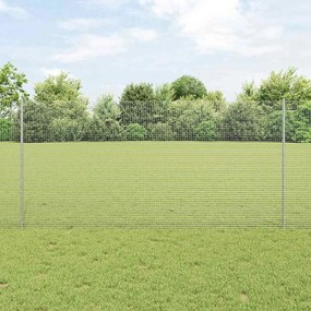Cerca de Fio Soldado com 44 Postes U Prateada 1.2x50 m Aço