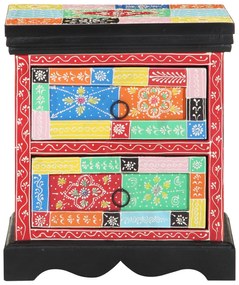 Criado-Mudo 2 pcs Multicolorido 40x35x45 cm Madeira de Engenharia