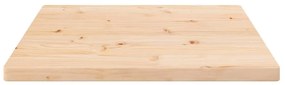 Tampo de mesa quadrado 40x40x2,5 cm pinho maciço branco