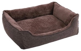 Cama lavável para cães 90 x 25 x 75 cm castanha