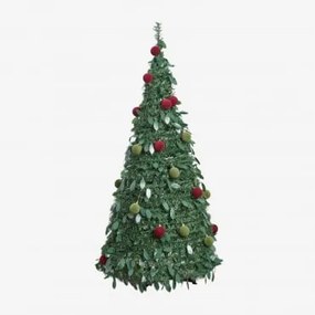 Árvore De Natal Dobrável Com Luzes Led Taimy Vermelho & ↑150 Cm - Sklum