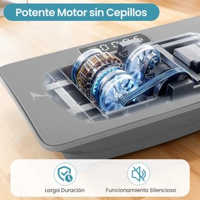 Plataforma vibratória com sensor de gravidade, 10 intensidades ajustáveis, comando à distância Bluetooth, máquina de treino para uso doméstico, cinzen