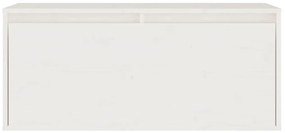 Móveis de TV 3 pcs madeira de pinho maciça branco