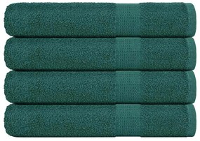 Toalhas 4 pcs 100x200 cm 360 gsm 100% algodão verde