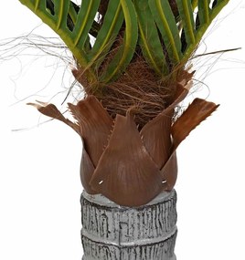 Palmeira artificial 6 folhas 100 cm verde