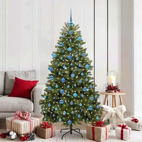 vidaXL Árvore de Natal Artificial Verde 180 cm PVC e Metal