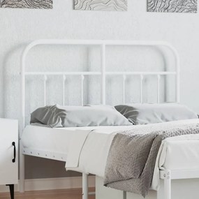 Cabeceira de cama 120 cm metal branco