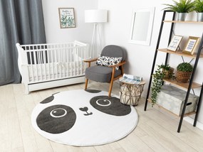Tapete PETIT PANDA redondo branco