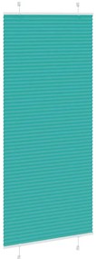 Gasolina verde Plissada Cega 85x200 cm Largura Tecido 84,4 cm