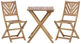 Conjunto de mesa e 2 cadeiras em madeira TERNI  Beliani