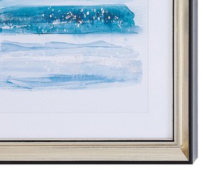 Quadro com moldura 30 x 40 cm azul FERATE Beliani