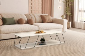 Mesa de Centro Labranda – Travertine Black – 120x30x50 cm