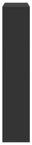 Estante 102x29x143 cm derivados de madeira preto