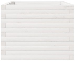 Vaso/floreira de jardim 60x60x49,5 cm pinho maciço branco