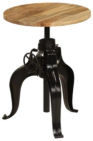 vidaXL Mesa de bar madeira de mangueira maciça 60x(76-110) cm