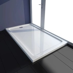 vidaXL Base de chuveiro retangular ABS 70 x 120 cm branco