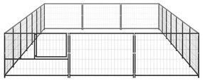 Canil para cães 21 m² aço preto