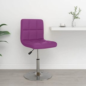 vidaXL Banco de bar couro artificial roxo