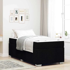 vidaXL Estrutura da Cama Preto 90 x 190 cm tecido