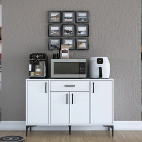 Armário Multiusos JE136 – Branco – 120x78,6x40 cm