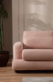 Sofá de Canto River – Rosa – 330x150 cm