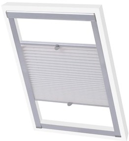 vidaXL Persianas plissadas ​​branco 104