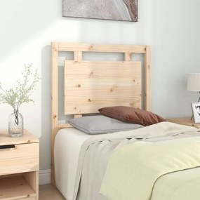 vidaXL Cabeceira de cama 80,5x4x100 cm madeira de pinho maciça
