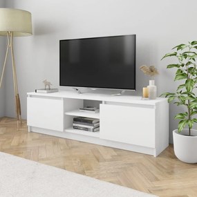 vidaXL Móvel de TV 120x30x35,5 cm contraplacado branco