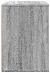 Cómoda com 3 Gavetas - 80x41x58 cm - derivados de madeira - cinzento s