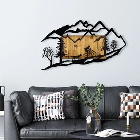 Acessório Decorativo de Parede Bicycle Riding in Nature 1 – Nogueira e