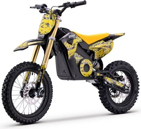 Mini moto elétrica para crianças 1800W Roan 903 batería litio 48V 13Ah Amarela