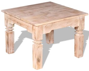 vidaXL Mesa de centro em madeira de acácia 60x60x45 cm