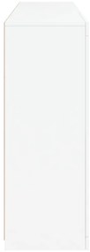 Aparador com luzes LED 162x37x100 cm branco