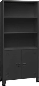 vidaXL Estante industrial 80x32x180 cm aço antracite