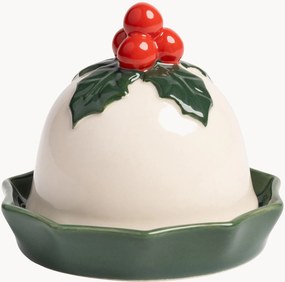 Caixa de arrumação de Natal pintada à mão Holly