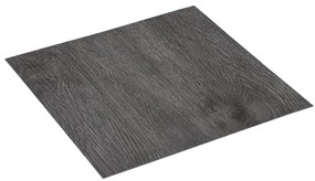 Tábuas de soalho autoadesivas 20 pcs 1,86 m² PVC castanho