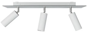 Candeeiro com 3 focos com abajur Tub-E14 e Rose-One XXL retangular