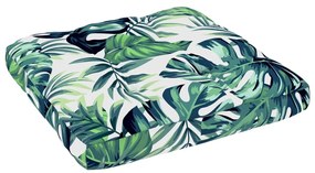 Otomano de paletes para jardim pinho impregnado branco