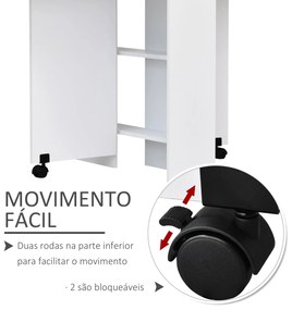 Mesa de Jantar Dobrável Atman - Branco - Design Nórdico