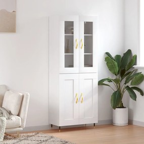 vidaXL Armário alto 69,5x34x180 cm derivados de madeira branco