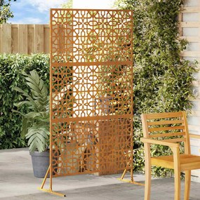 vidaXL Protetor de Privacidade Cinzeto 100 x 50 x 180 cm Aço Corten