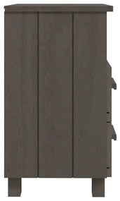 Mesa de cabeceira HAMAR 40x35x62 cm pinho maciço cinza-claro