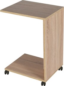 Mesa de Apoio "Volare" - Carvalho Sonoma - 35x65x45cm - Design Moderno