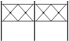 Cabeceira de cama 150 cm metal preto