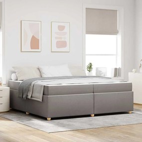 vidaXL Estrutura da Cama Cinzento-acastanhado 200 x 200 cm tecido