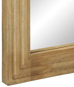 Espelho casa de banho 50x70x2,5 cm mangueira maciça castanho