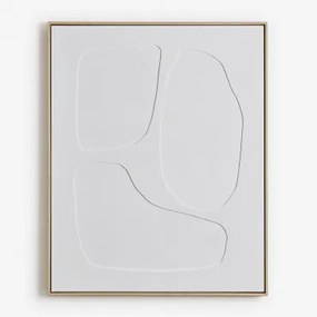 Pintura Decorativa Pintada À Mão Com Relevo Helvon 80 X 100 Cm & B - Sklum