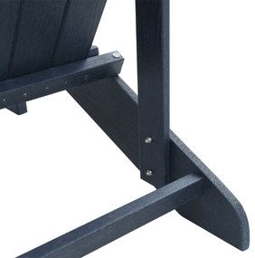 Cadeira Adirondack Azul-marinho 74x82x91 cm HDPE